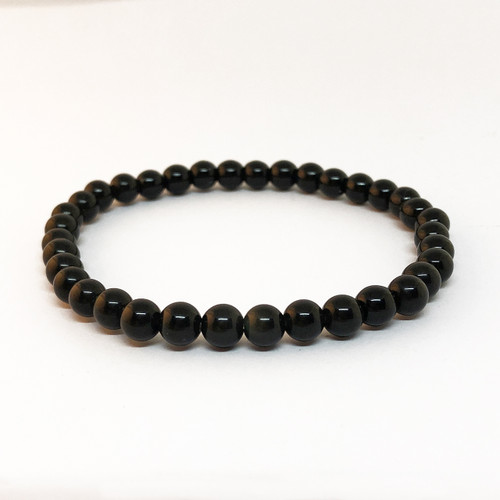 Black Obsidian 6mm Bead Bracelet