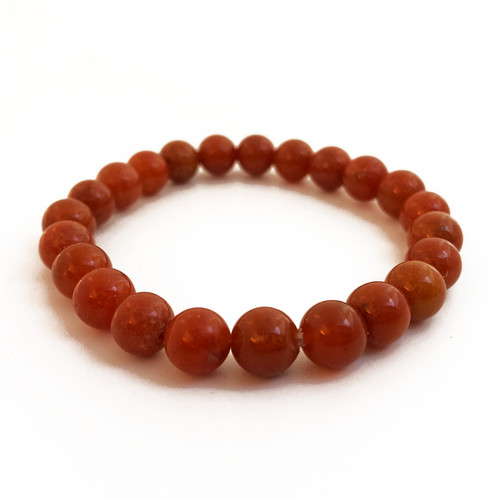 Red Aventurine crystal 8mm bead stretch bracelet