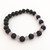 Lava 8mm Diffuser Bead Bracelet with 6mm Lavender Jade