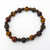 Gold Blue Red Tiger Eye 4 & 10 mm Bead Bracelet