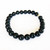 Black Tourmaline 8mm Bead Bracelet on a white background