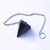 Large Black Tourmaline 40mm Pendulum with Chain & Ring