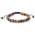 Tiger Eye 8mm Bead Braided Bracelet - on a white background