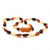 Amber Baroque Bead Bracelet on a white background