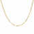 Amalfi 18K Gold Plated Paperclip Chain 45cm Necklace on white background
