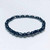 Magnetic Hematite 6mm Barrel Round Bead Bracelet on white background