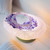 LED Light under a Selenite Bowl, a feature light with Amethyst tumbles and Rose Quartz bracelet