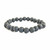 Lava raw 10mm bead bracelet on white background