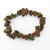 Unakite Chip Bracelet on white background