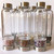 Glass Water Bottle with different stones - including Kyanite, Amethyst, Lepidolite, Moonstone, Amazonite