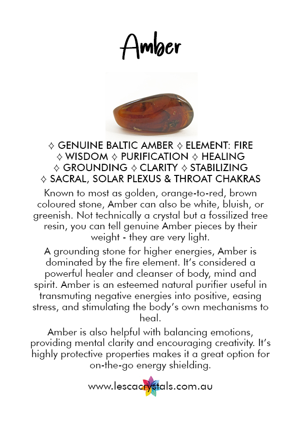 Amber properties and benefits