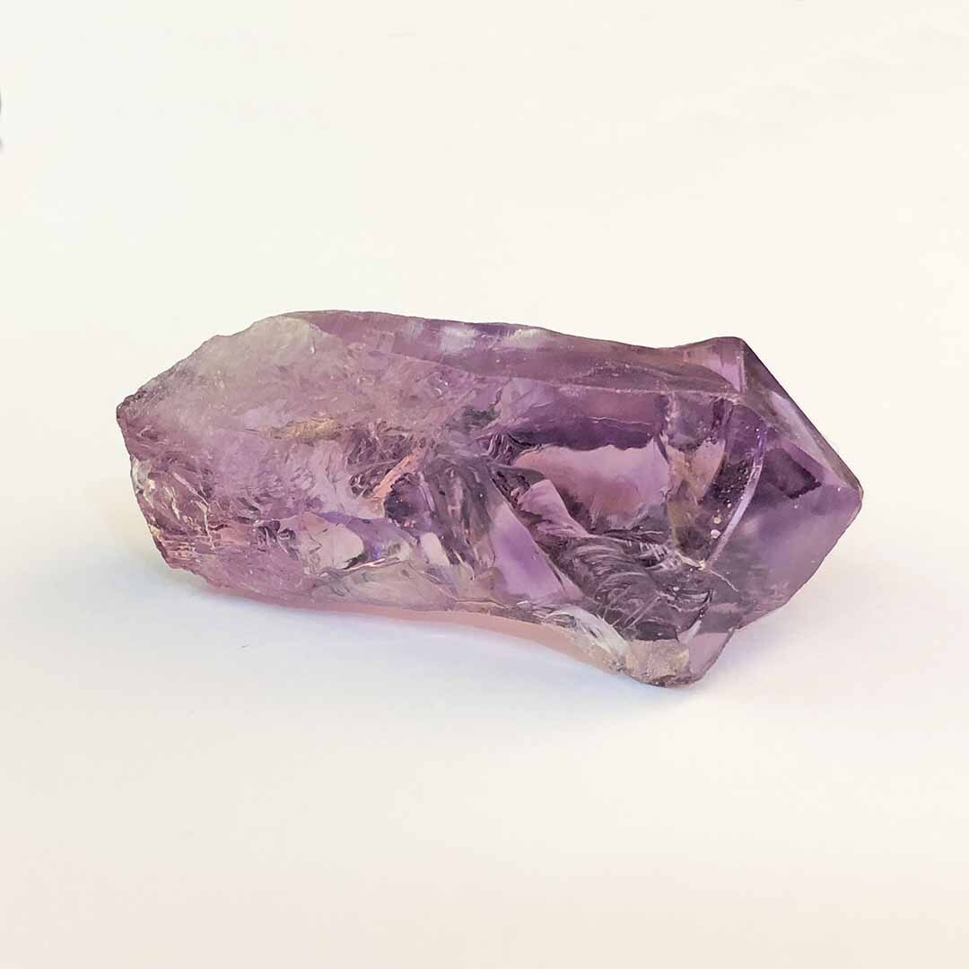 Amethyst Point on a white background