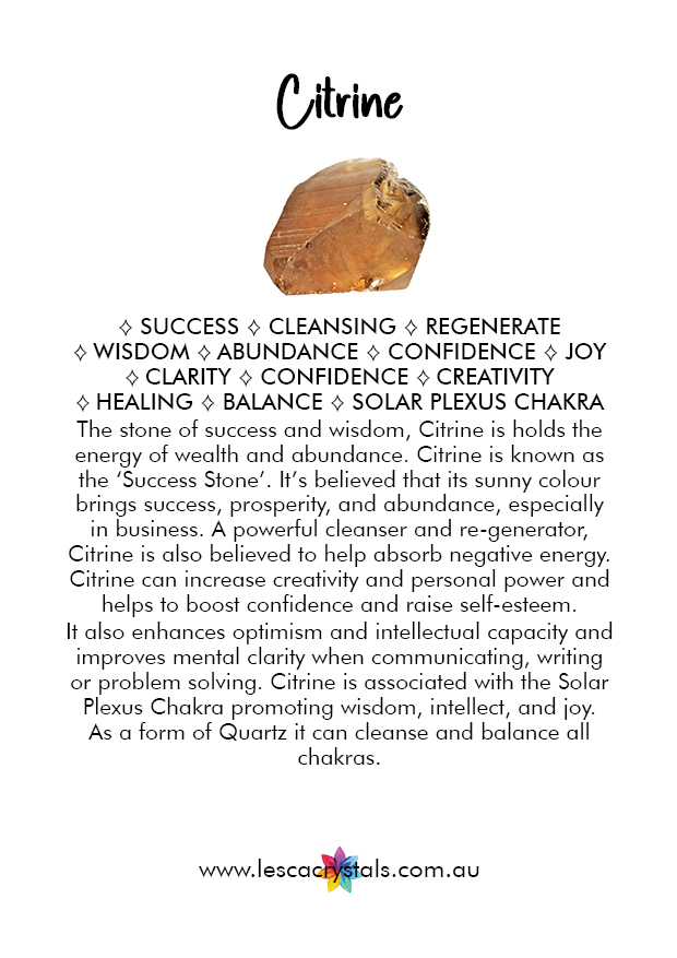 Citrine information card