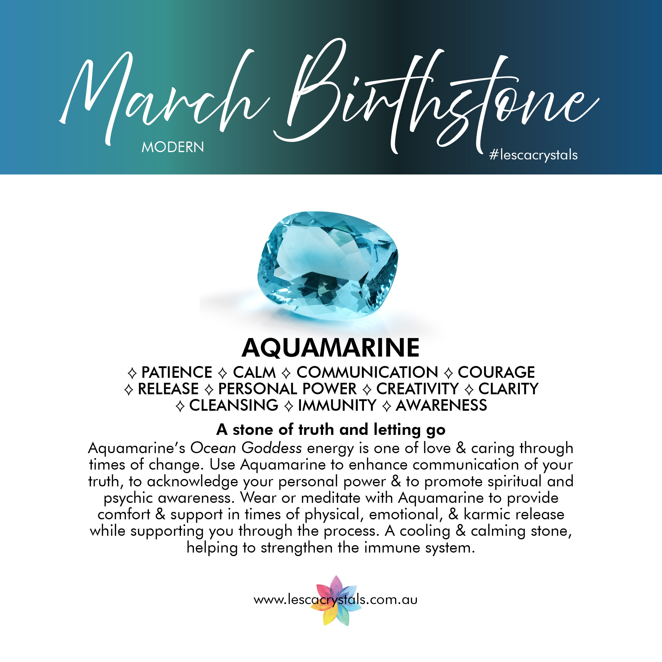March Birthstone Aquamarine