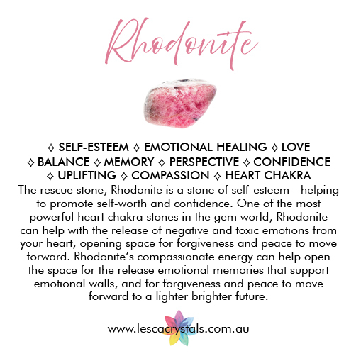 Pink Rhodonite crystal meaning