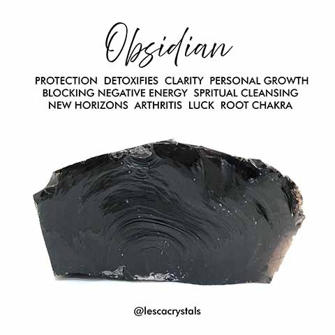Obsidian crystal overview