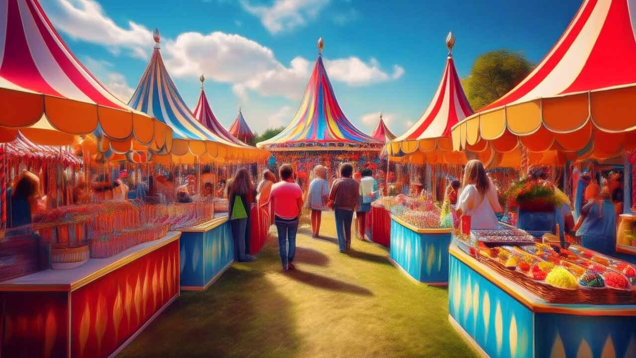 Colourful Outdoor Marquees