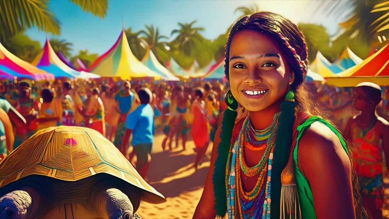 Festival Girl Smiling