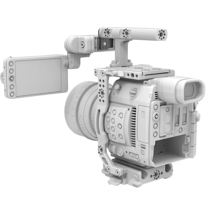 Bright Tangerine Canon C200 Monitor Adaptor Top-Teks