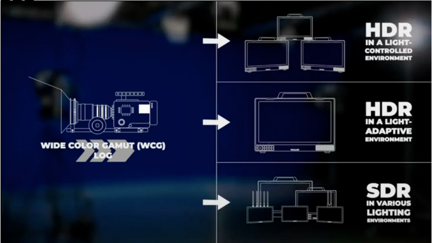 What does Monitoring in HDR mean?