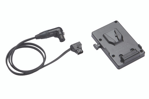 A/B V-Mount Battery Bracket with P-Tap to 3-pin XLR cable