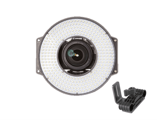 F&V R300 Daylight LED Ring Light + Rail Mount