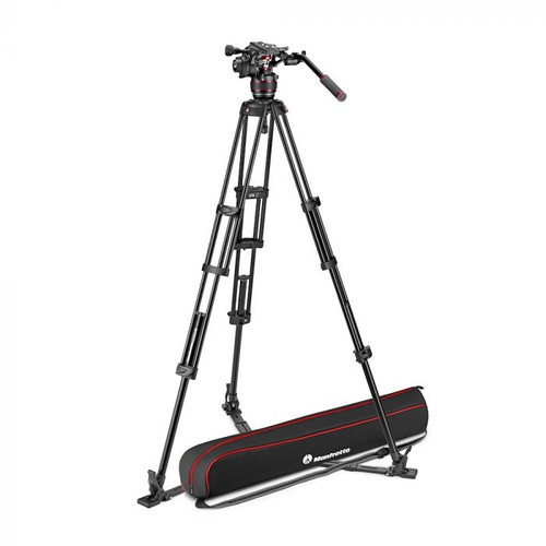 Manfrotto Nitrotech 608 Video Head, CF Twin Leg Tripod GS