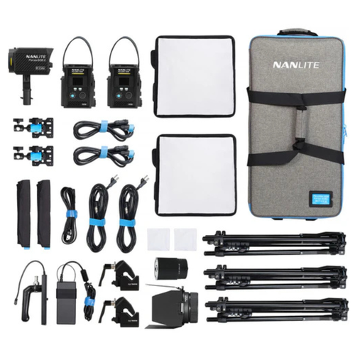 Nanlite PavoSlim 60B & Forza 60B II 3-Light Kit with Light Stand 01-006 Forza 60BII-3KIT-LS-S