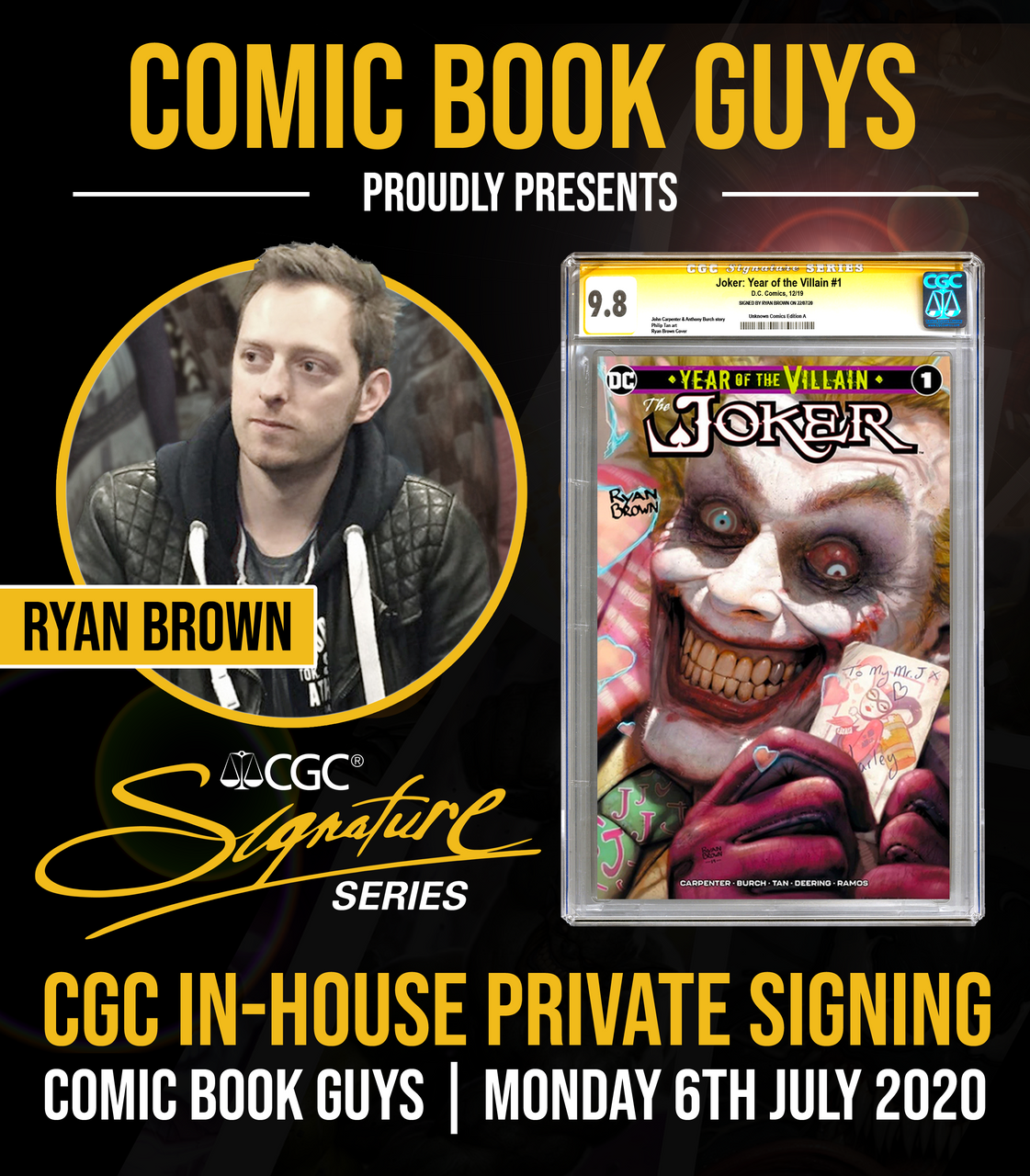 CGC Announces In-House Private Signing with Legendary Comic Writer
