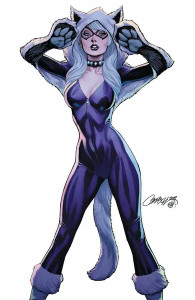 BLACK CAT #1 J SCOTT CAMPBELL FRANKIES COMICS COVER B VIRGIN VARIANT