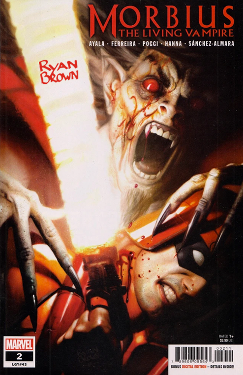 MORBIUS #2 RYAN BROWN SIGNED