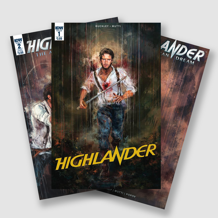 HIGHLANDER AMERICAN DREAM COMPLETE FIVE PART COMIC SET