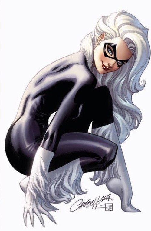 BLACK CAT #1 J SCOTT CAMPBELL FRANKIES COMICS COVER A VIRGIN VARIANT