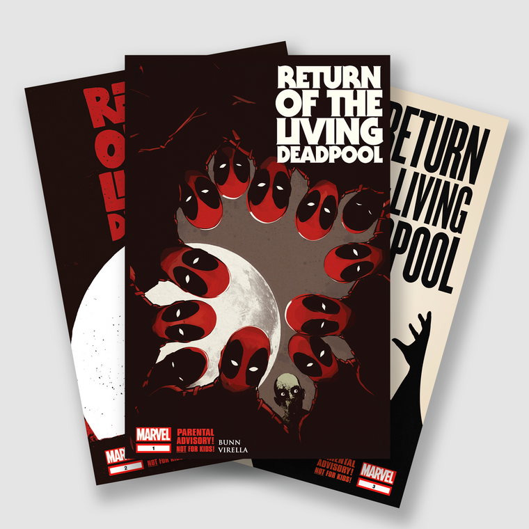 RETURN OF THE LIVING DEADPOOL COMPLETE FOUR PART COMIC SET