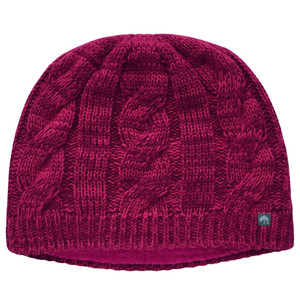 Front of hat and inside with polar fleece ear lining