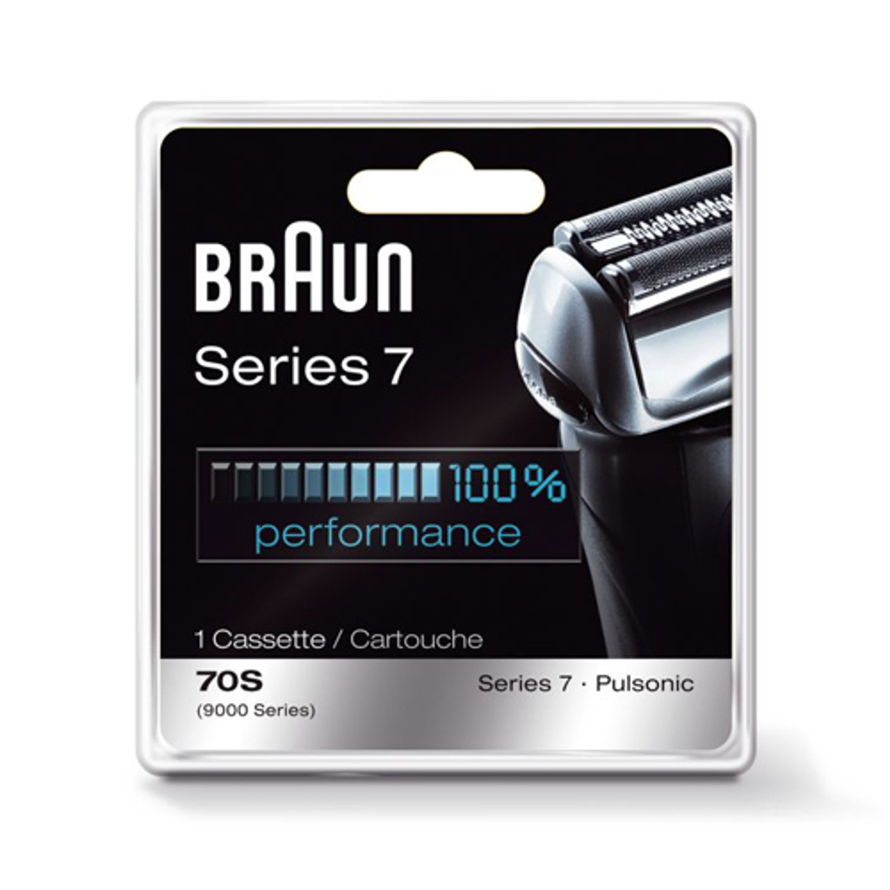 Braun Series 7 Shaver Replacement foil and cutter blade  Braun Shaver Part Number 70s for Braun Series 7 Shavers types 5671, 5672, 5673, 5674, 5675, 5692, 5693, 5694, 5695, 5696, 5697