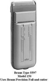 Braun Precision Model 150 Type 5597 Shaver