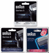 Braun Shaver Head Foils and Cutter Blades 