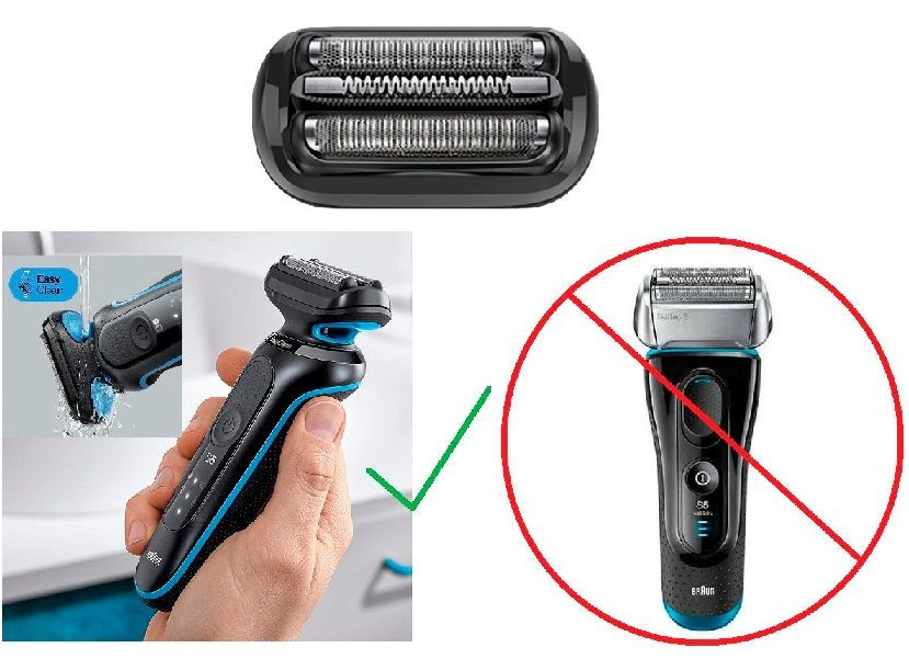 Braun S5 and S6 Easyclean Shaver Replacement Foil and Blade for all