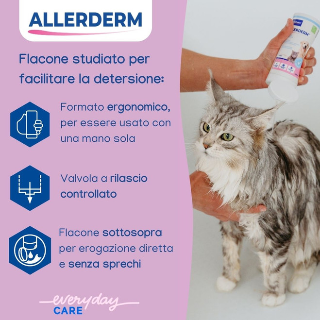 Allerderm Shampoo per Pelle Normale - Cani e Gatti
