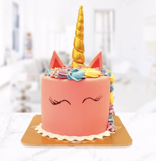 Pink unicorn cake  کیک تک شاخ صورتی