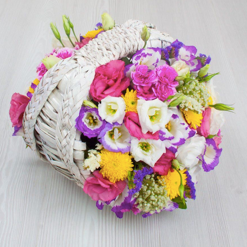 Wishes Flower Basket سبد گل آرزو های رنگی