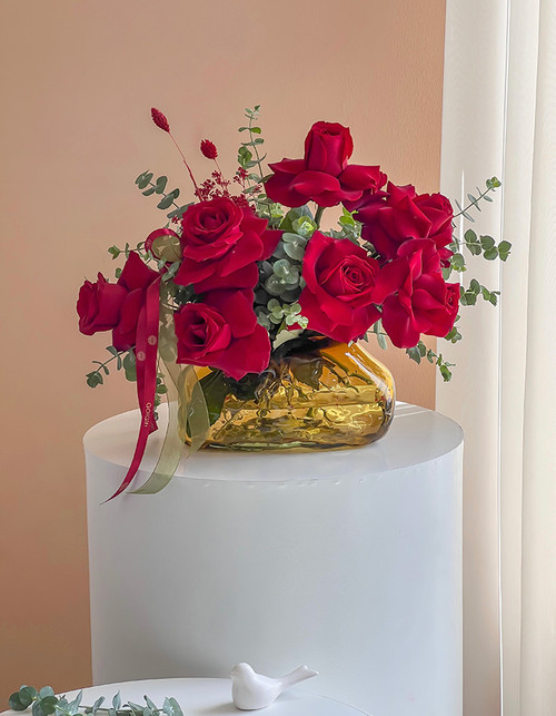 Kajal Glass Vaseگلدان شیشه ای کژال