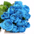 Blue Rose Bouquet دسته گل 12 شاخه رز آبی