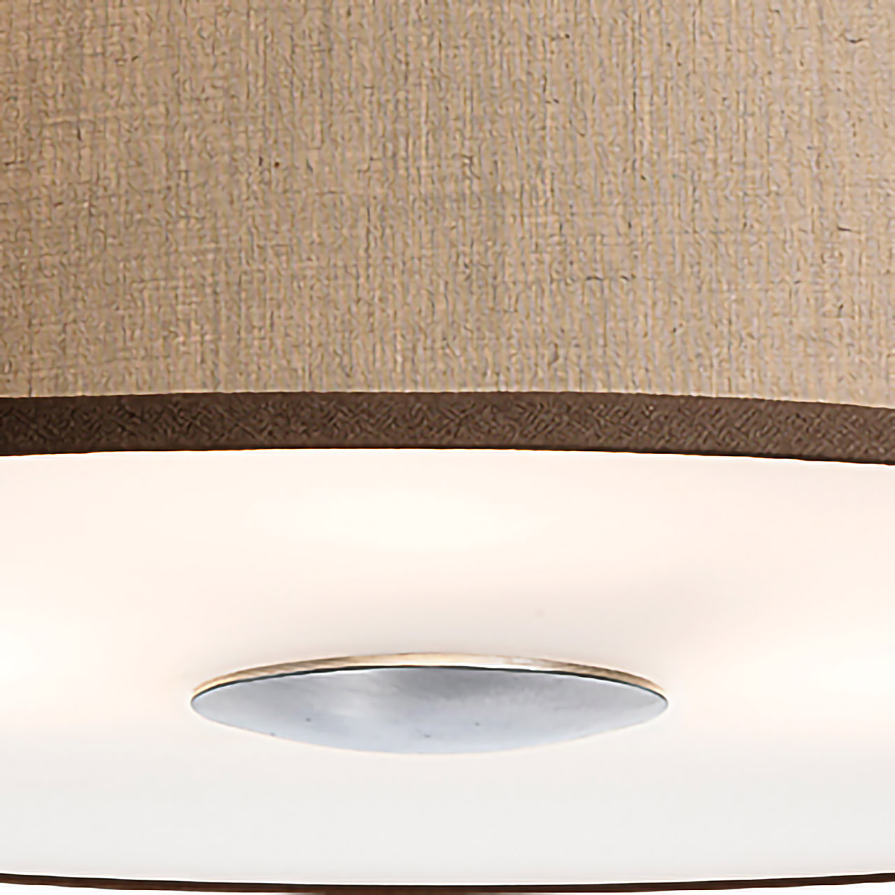 Firstlight Madison Modern 3 Light Semi Flush Ceiling Light With Taupe Shade  4887TA - Lighting from The Home Lighting Centre UK