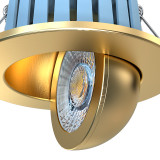 Spa EDEN LED Tiltable Fire Rated Downlight 7W Dimmable Tri-Colour CCT 60° Satin brass Image 2