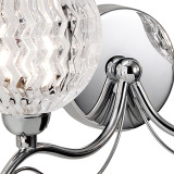 Firstlight Blanche Contemporary Style 2-Light Wall Light Clear Glass and Chrome 2