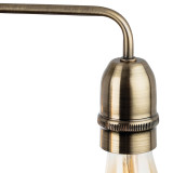 Firstlight Leon Retro Style 3-Light Flush Ceiling Light Antique Brass 2