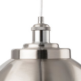 Firstlight Genoa Contemporary Style 30cm Pendant Light Brushed Steel 2