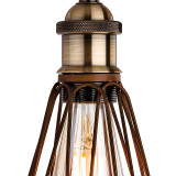 Firstlight Arcade Industrial Style 11cm Pendant Light Rustic Brown 2